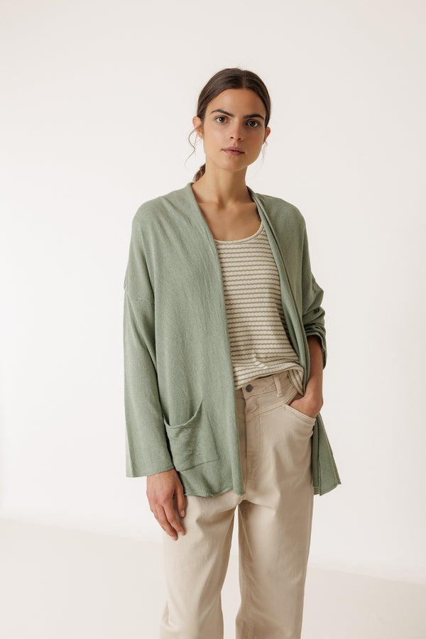 Piece-Dyed Jacket - Sage