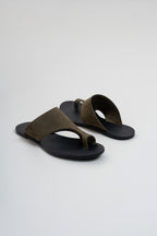 Suede Sandals - Green