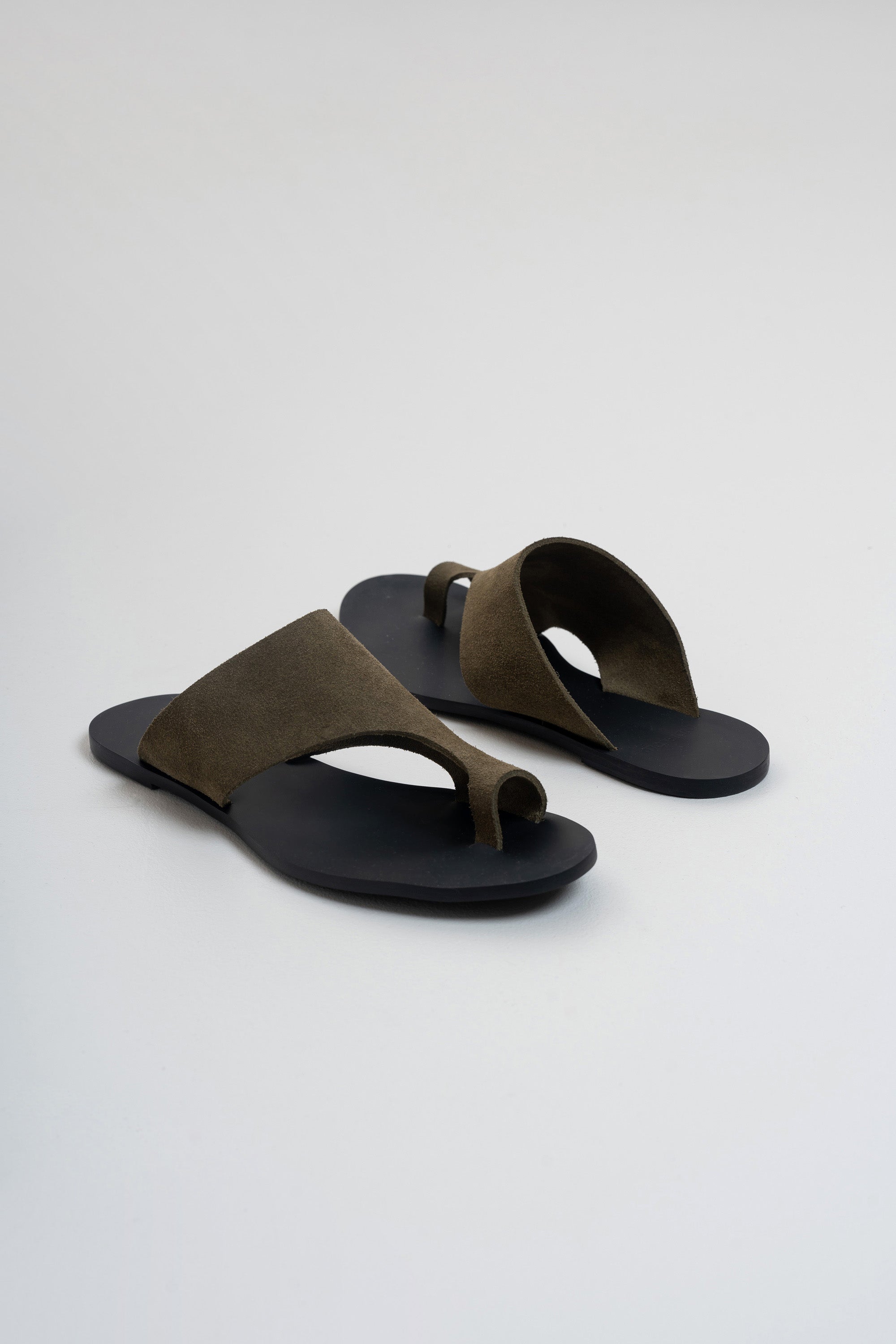 Suede Sandals - Green