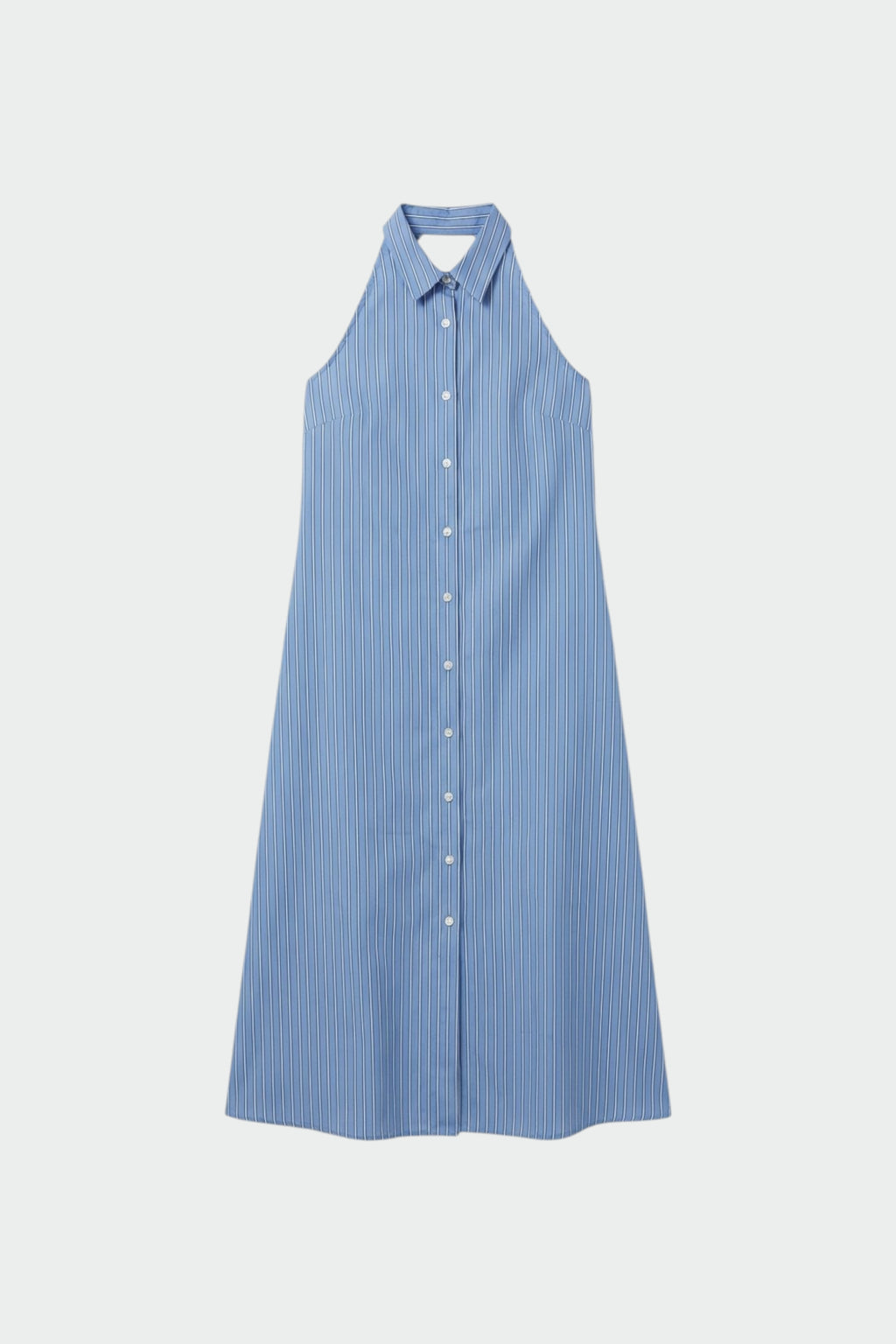 Vestido Largo de Espalda Descubierta - Azul
