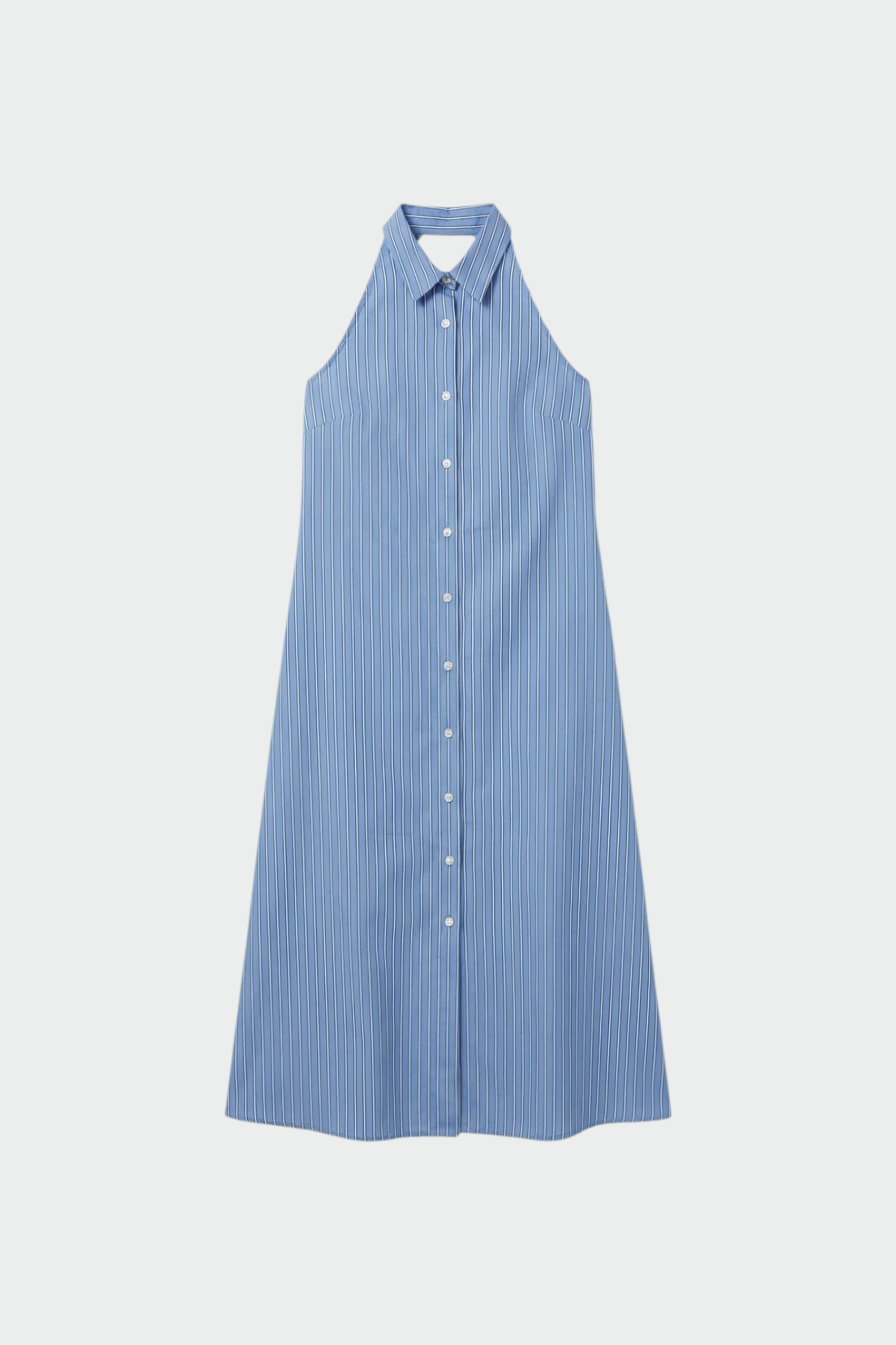 Vestido Largo de Espalda Descubierta - Azul