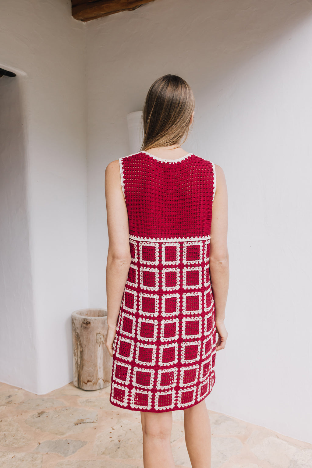 Minivestido de Ganchillo - Rojo