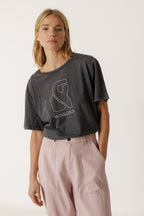 Camiseta con Logo - Carbón