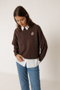 Merino Wool Jumper - Chocolate