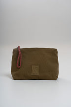 Trousse De Toilette En Coton - Kaki