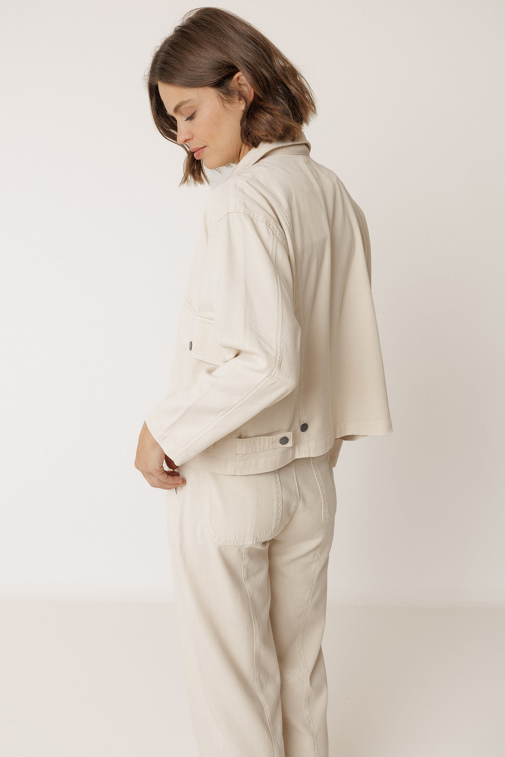 Chaqueta De Caza Con Grandes Bolsillos - Piedra