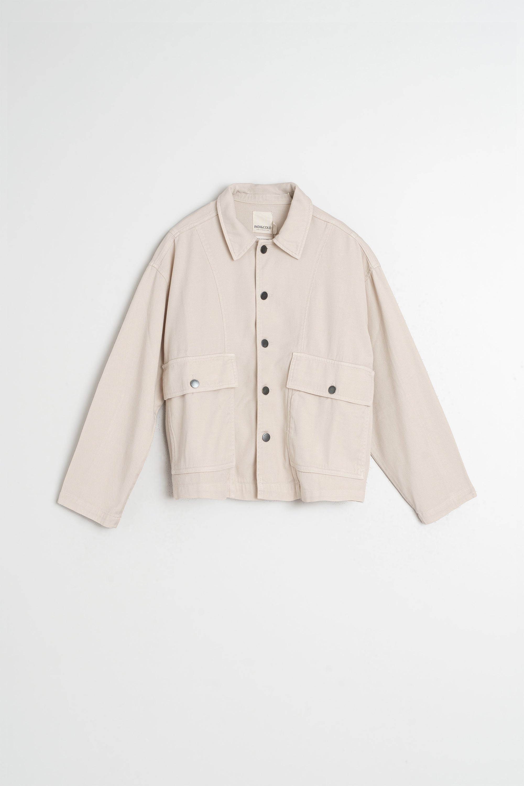 Chaqueta De Caza Con Grandes Bolsillos - Piedra