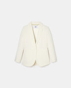 Ecru crepe suit jacket_5