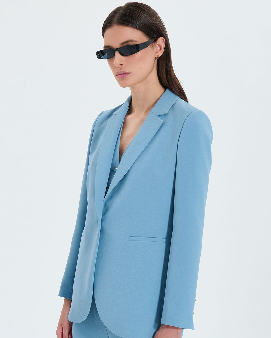 Blue crepe suit jacket_1