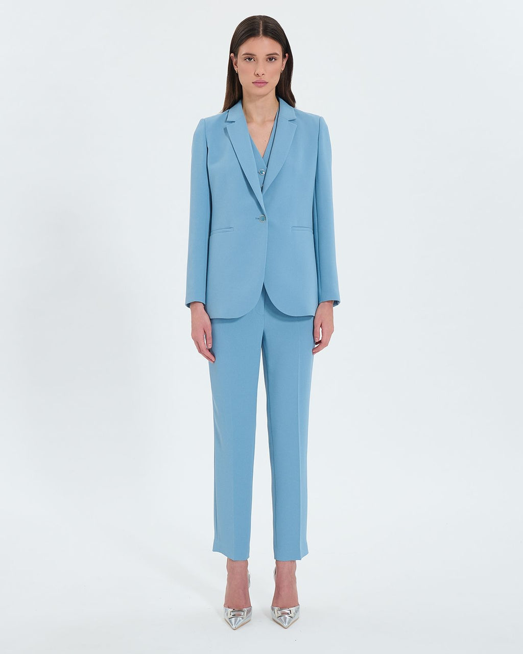 Blue crepe suit jacket_4