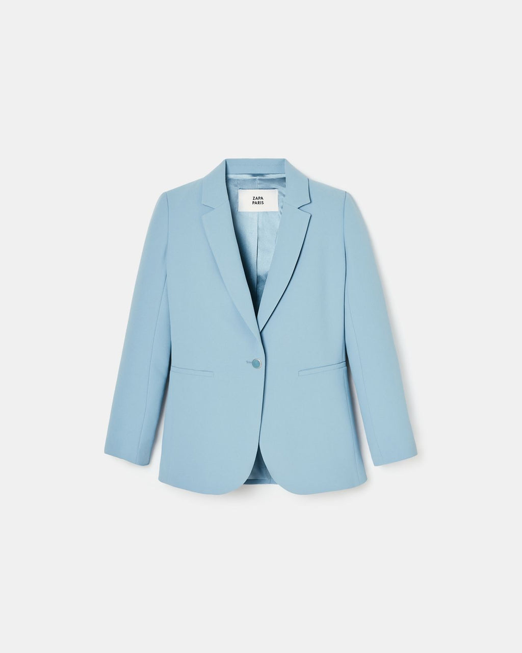 Blue crepe suit jacket_5