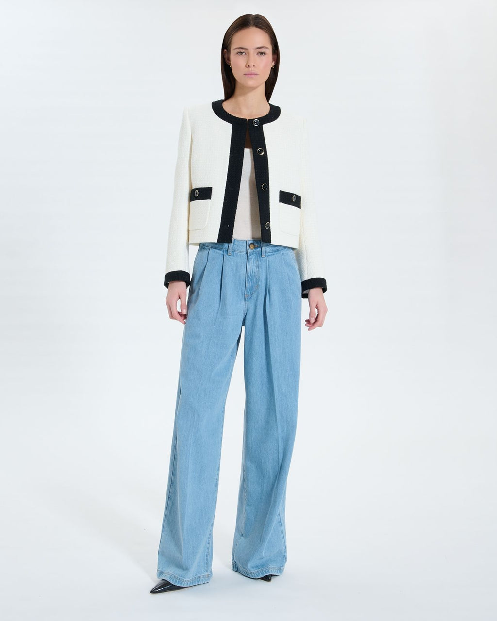 Ecru tweed jacket _2