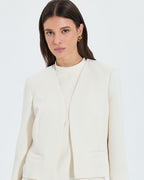 Chaqueta corta de crepe crudo_1