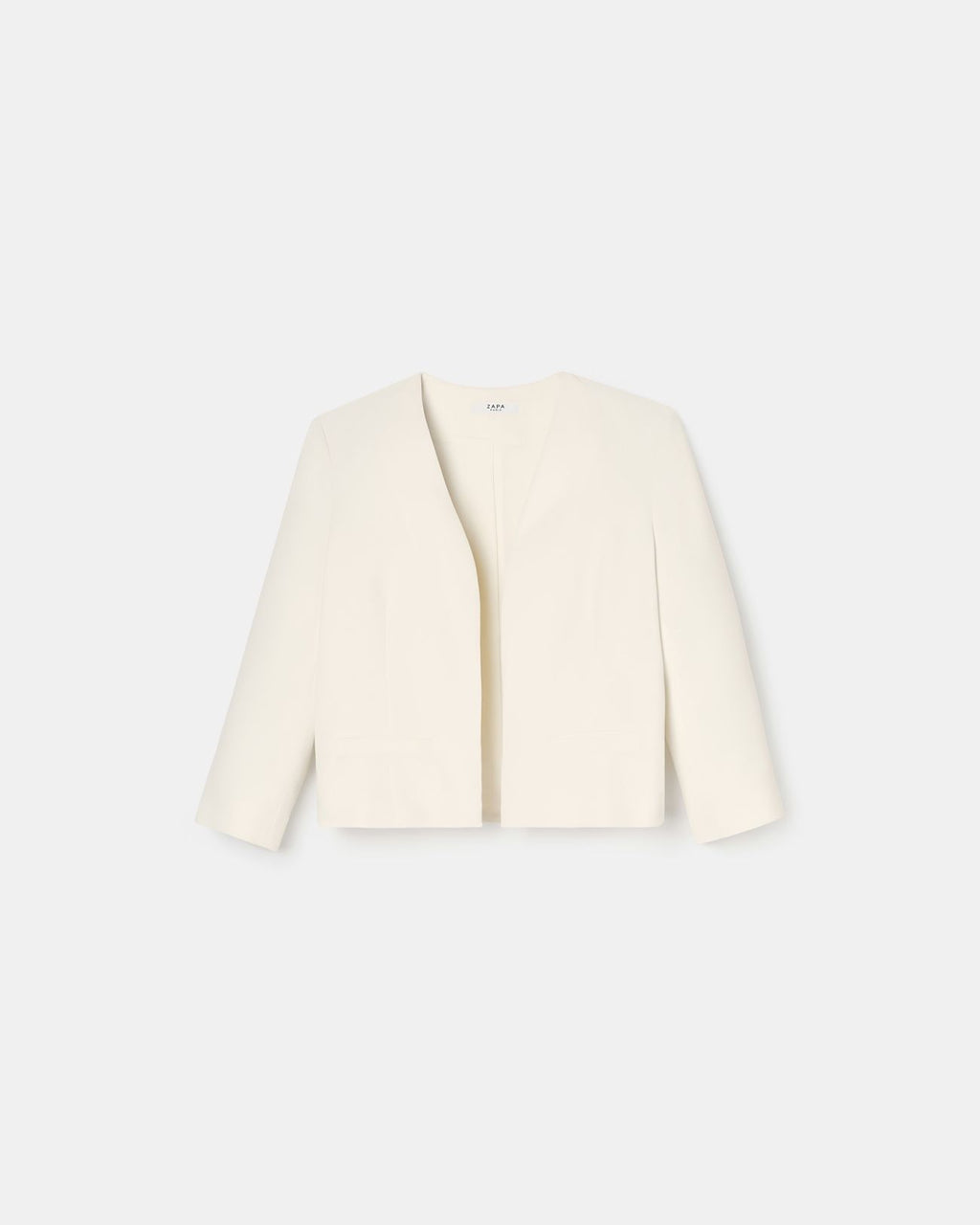 Chaqueta corta de crepe crudo_4