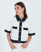 Chemise courte bicolore_1