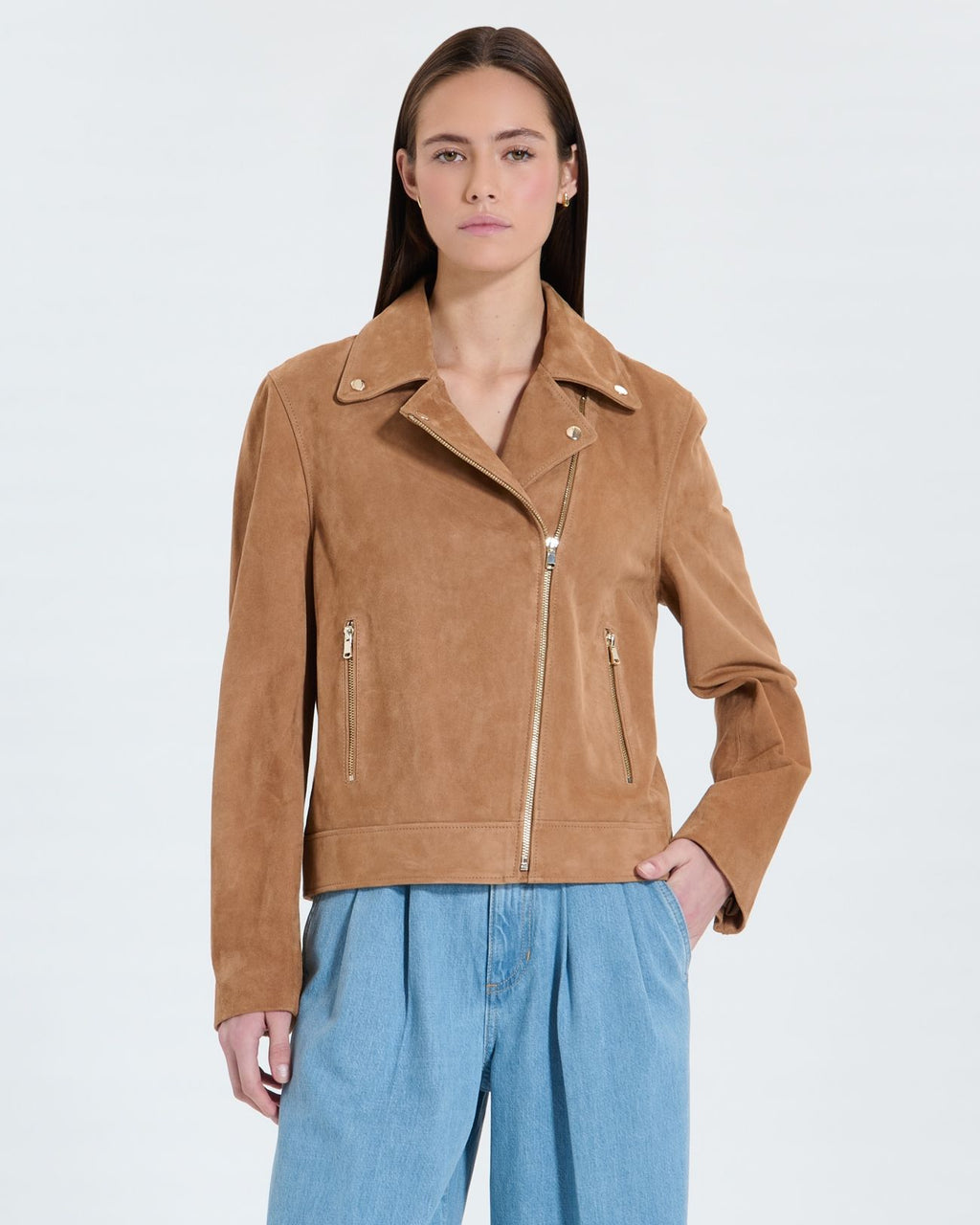 Perfecto en suède beige_1