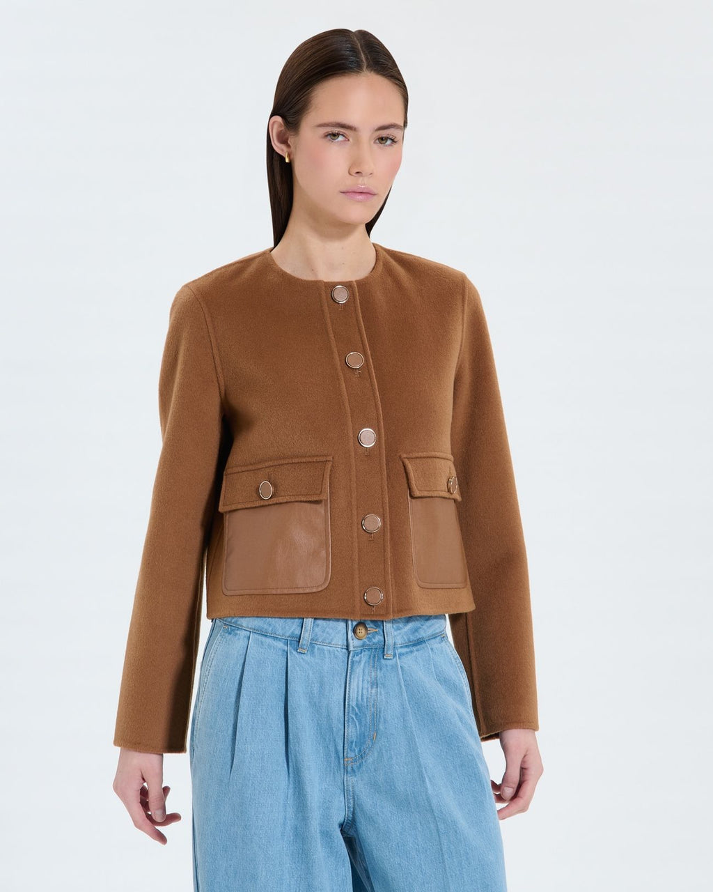 Camel short jacket_1