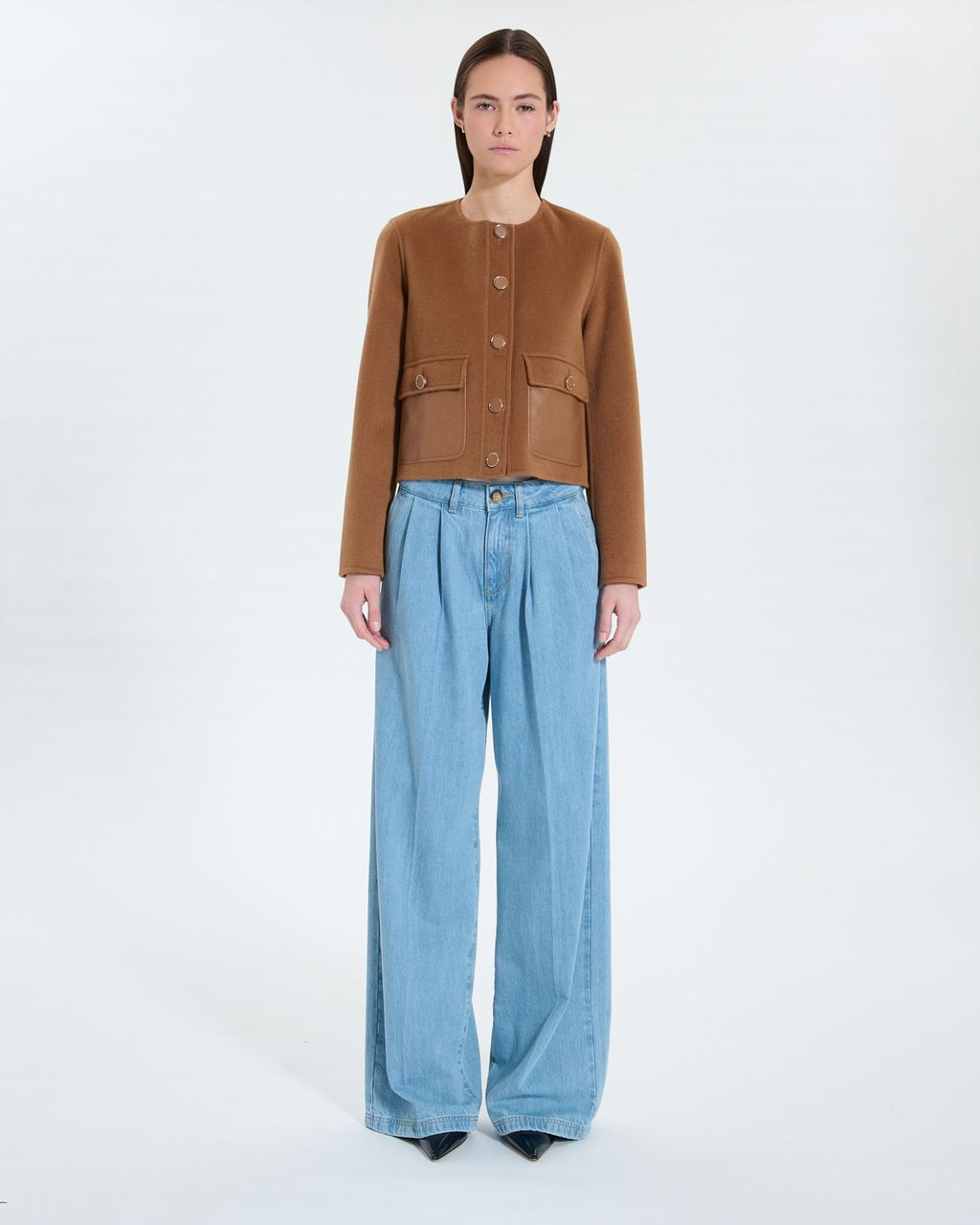 Camel short jacket_4