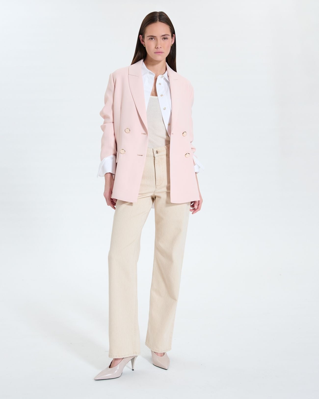 Nude blazer jacket_2