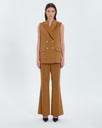 Tobacco sleeveless jacket_4