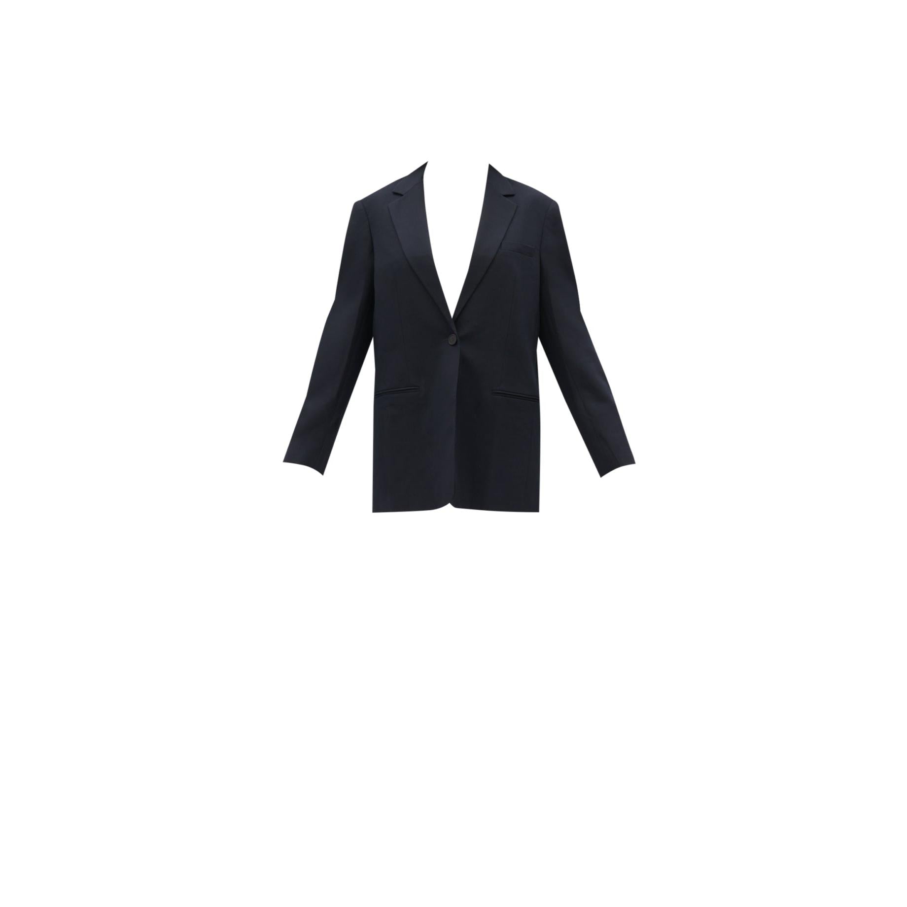 Navy Oversized Suit Jacket