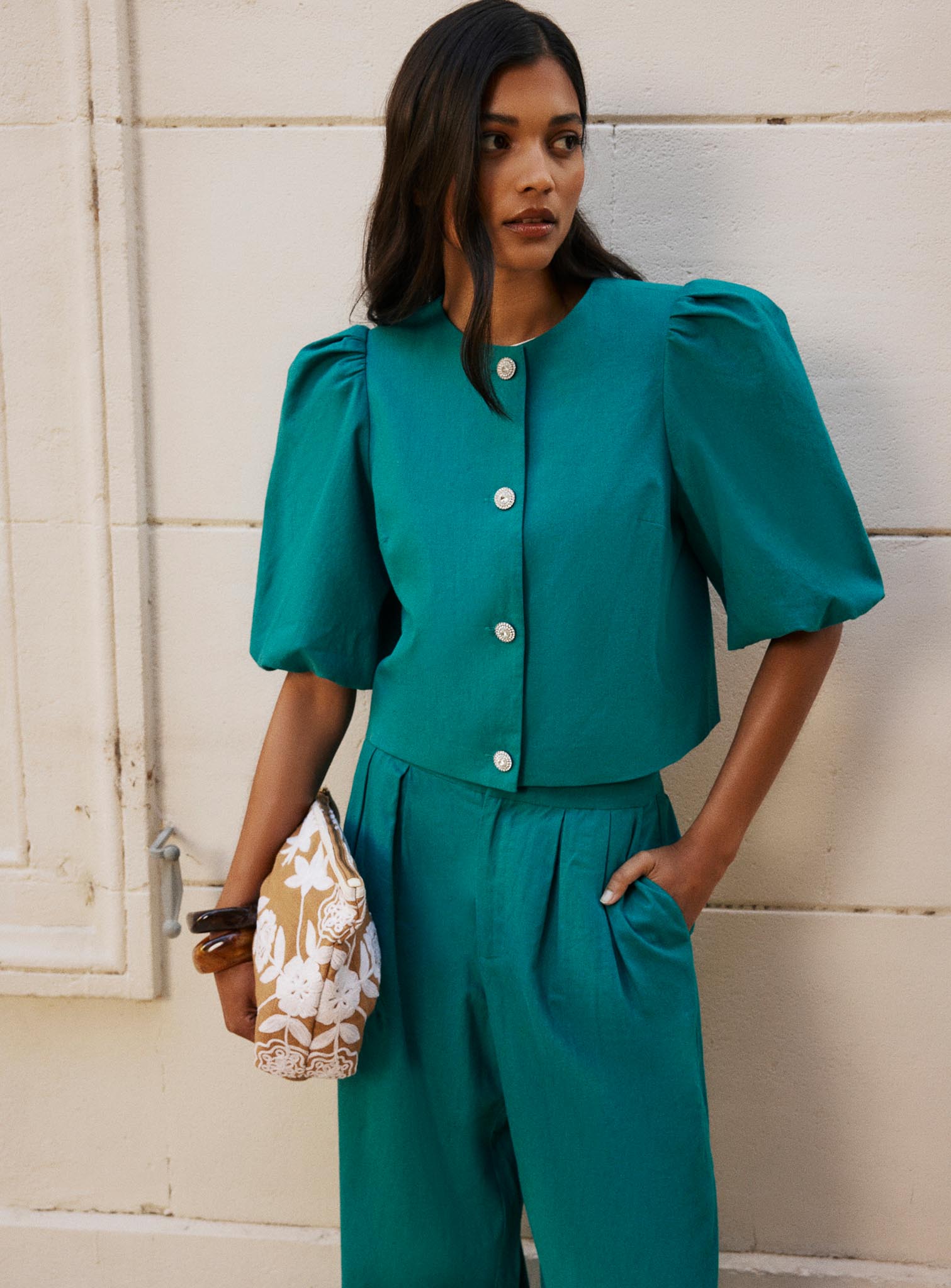 Ines Jacket - Emerald