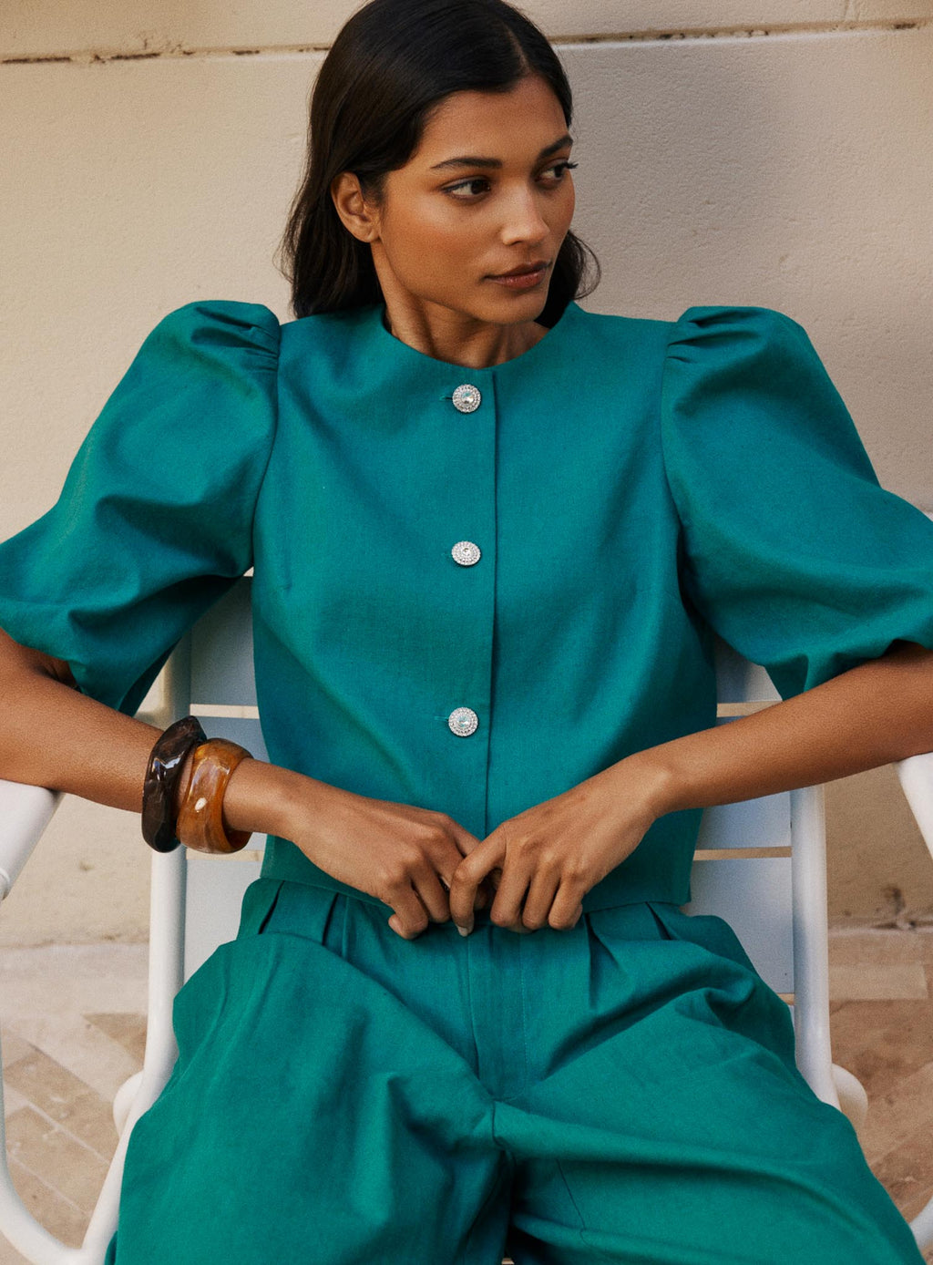 Ines Jacket - Emerald