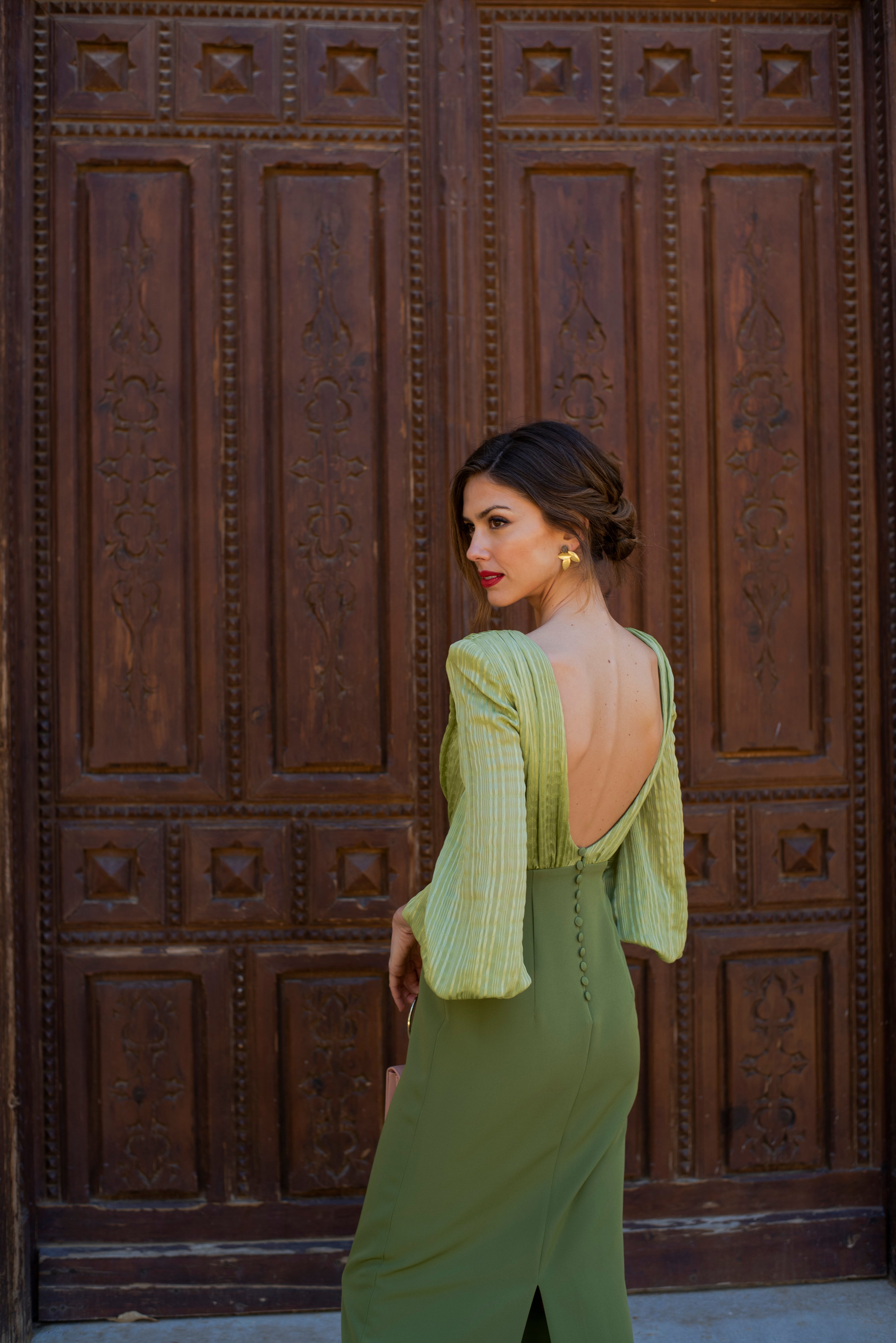 Robe Violet - Vert