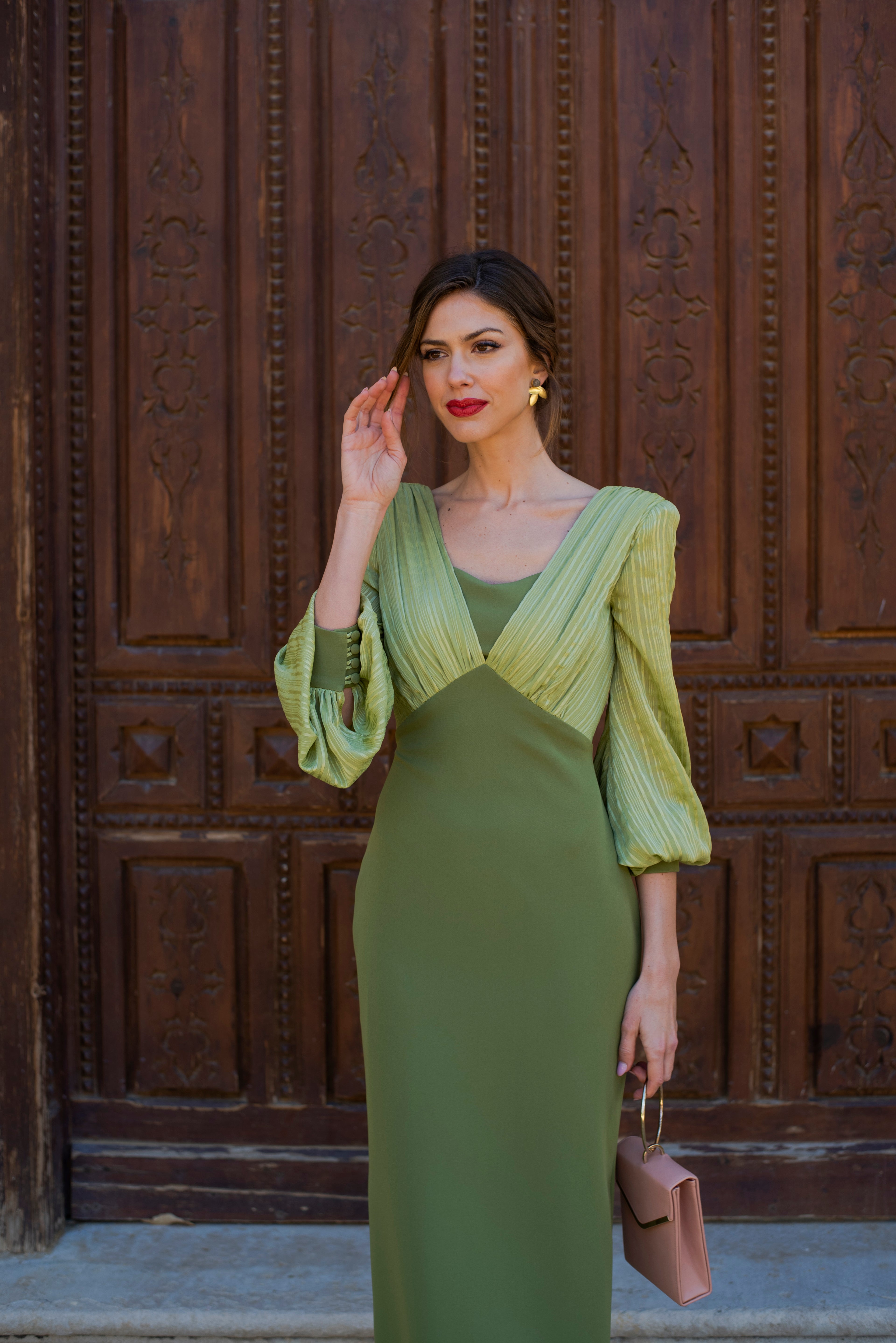 Robe Violet - Vert