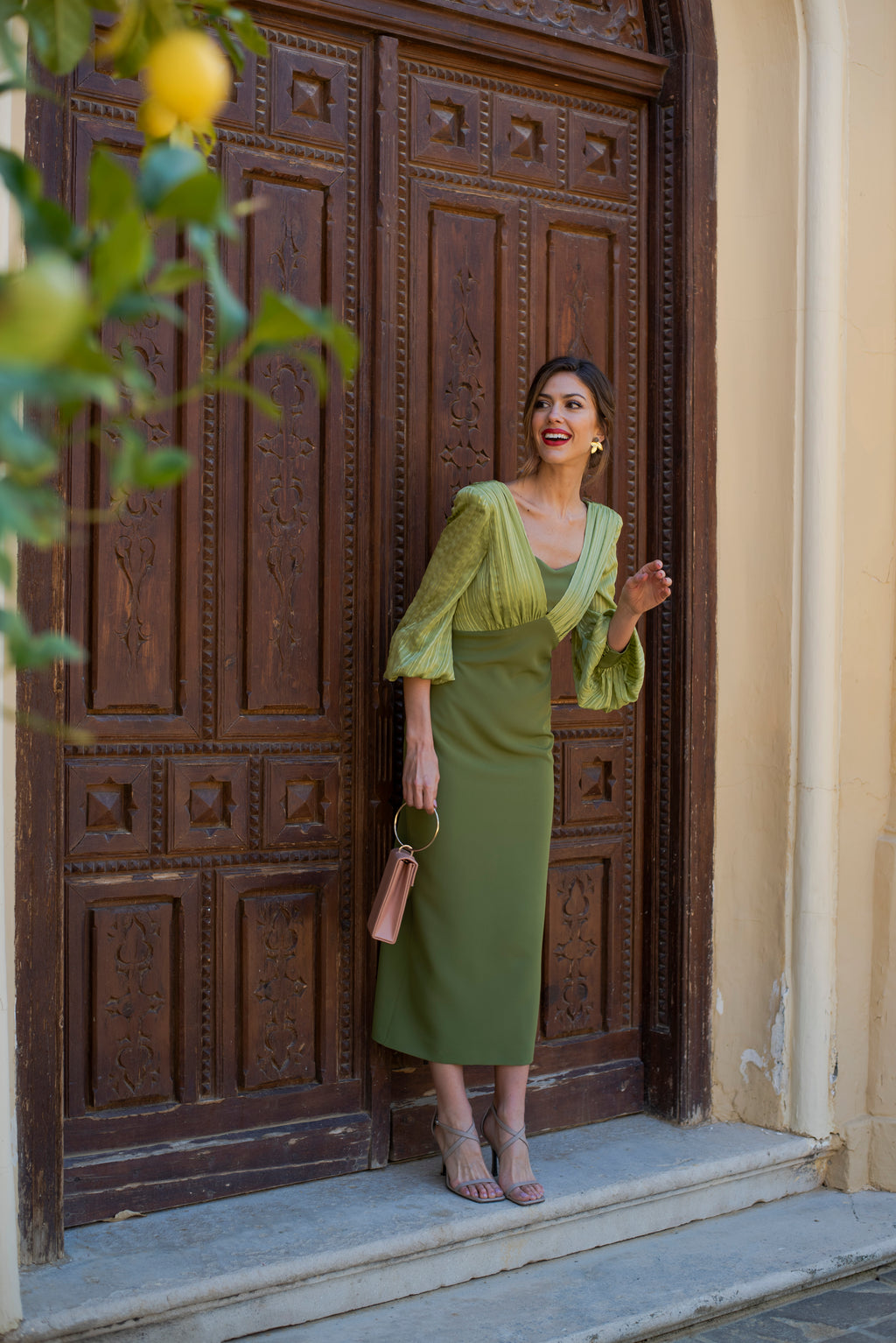 Robe Violet - Vert