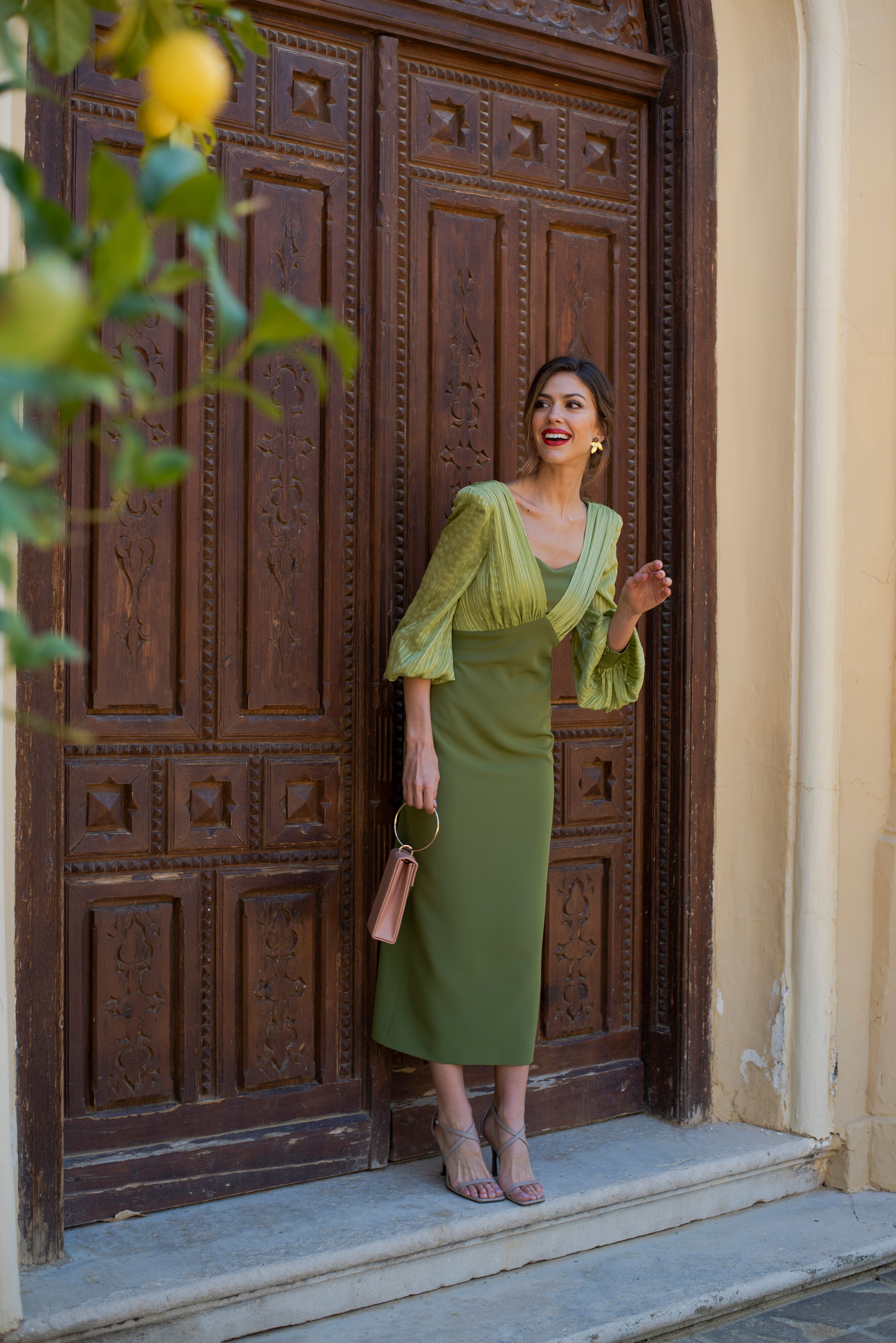 Robe Violet - Vert