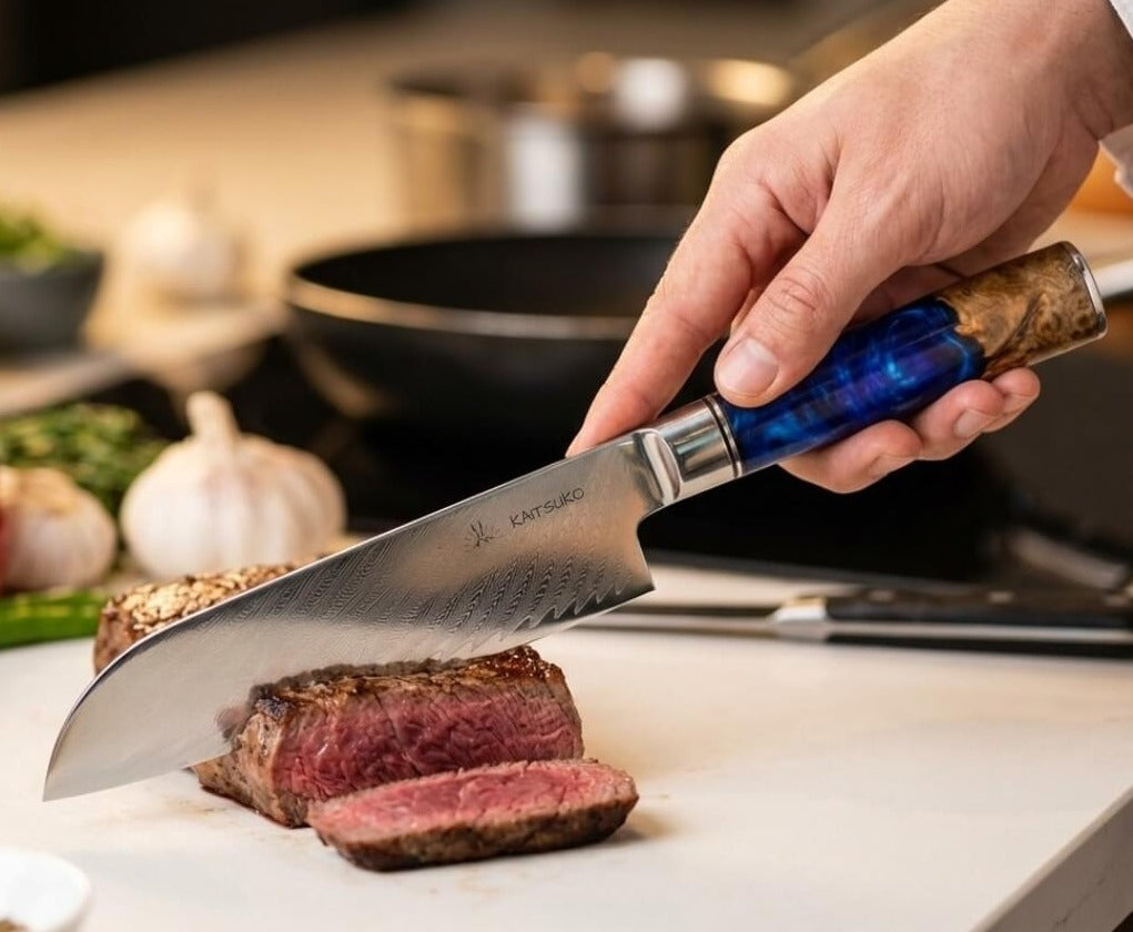 Nóż Santoku - Seria Morze Żółte