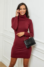 Sweater Dress - Burgundy