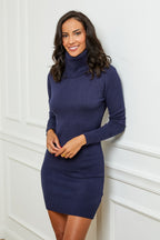 Vestido estilo suéter - Azul marino