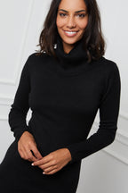 Vestido estilo suéter - Negro