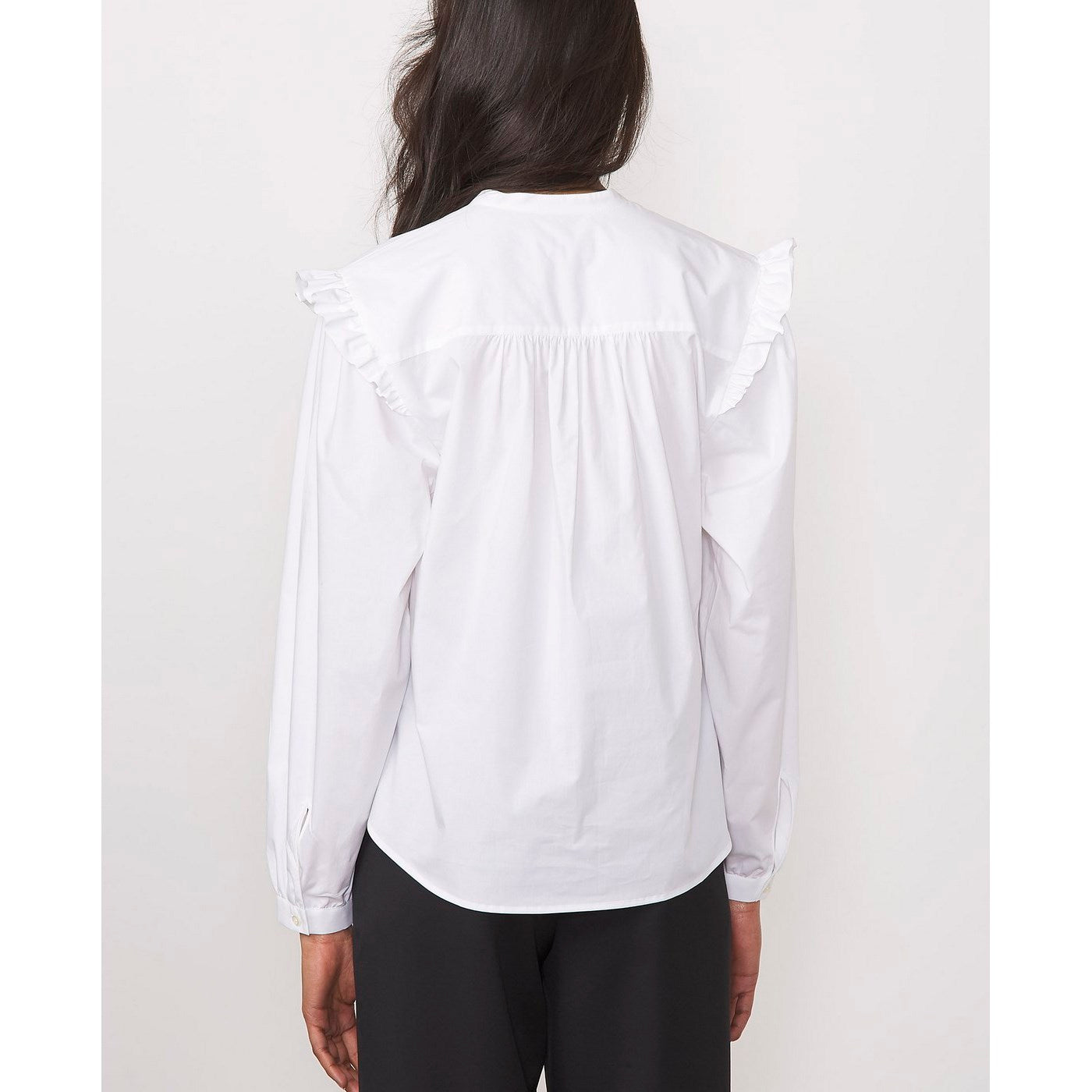 Chemise Charline White Cotton Poplin - White
