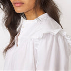 Chemise Charline White Cotton Poplin - White