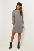 Vestido tipo suéter - Gris