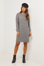 Vestido tipo suéter - Gris