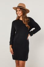Vestido estilo suéter - Negro