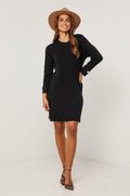 Vestido estilo suéter - Negro
