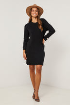 Vestido estilo suéter - Negro