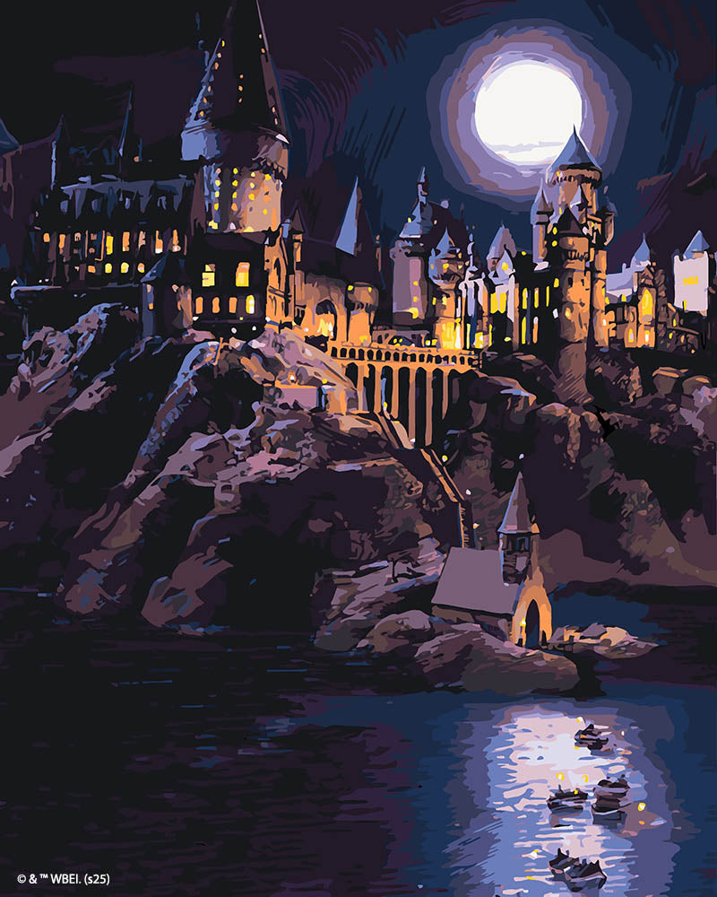 Paint By Numbers - Harry Potter - Hogwarts Castle At Night
