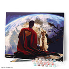 Paint By Numbers - Superman And Krypto