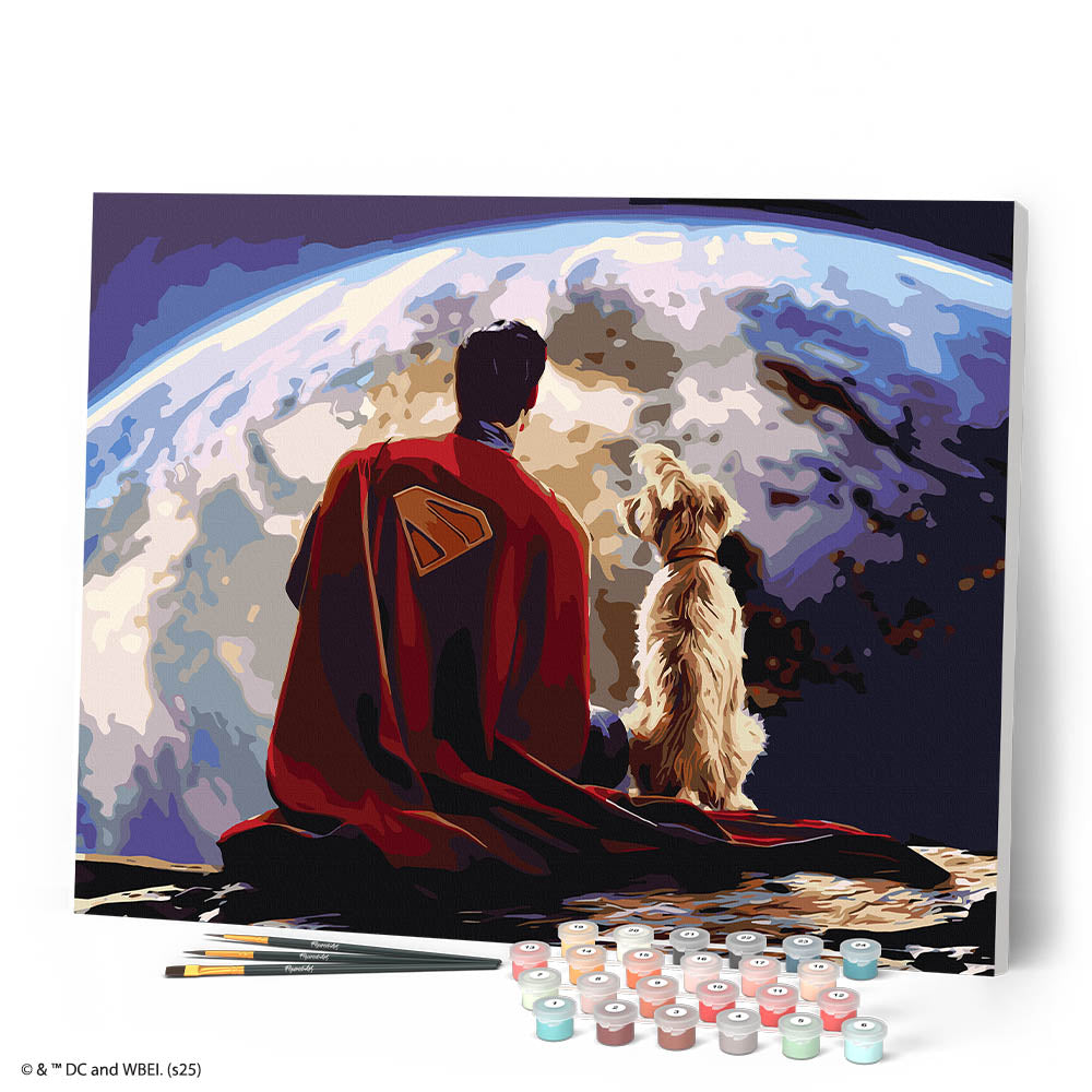 Paint By Numbers - Superman And Krypto