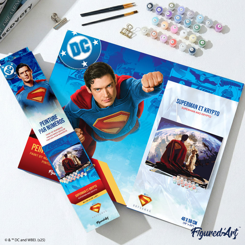 Paint By Numbers - Superman And Krypto