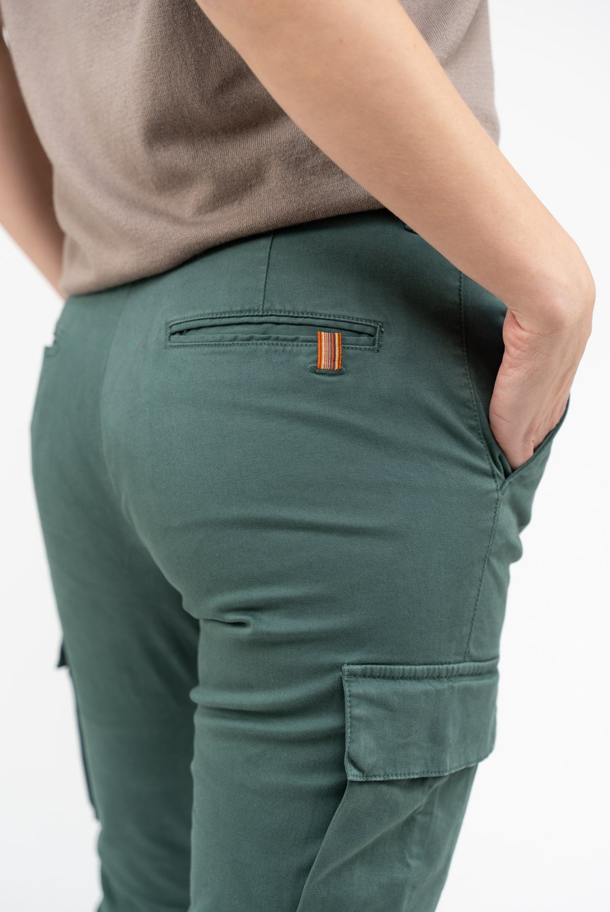 Cargohose Eucalyptus Gabardine - Waldgrün - Damen