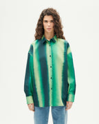 Blusa verde water Juana sostenible-1