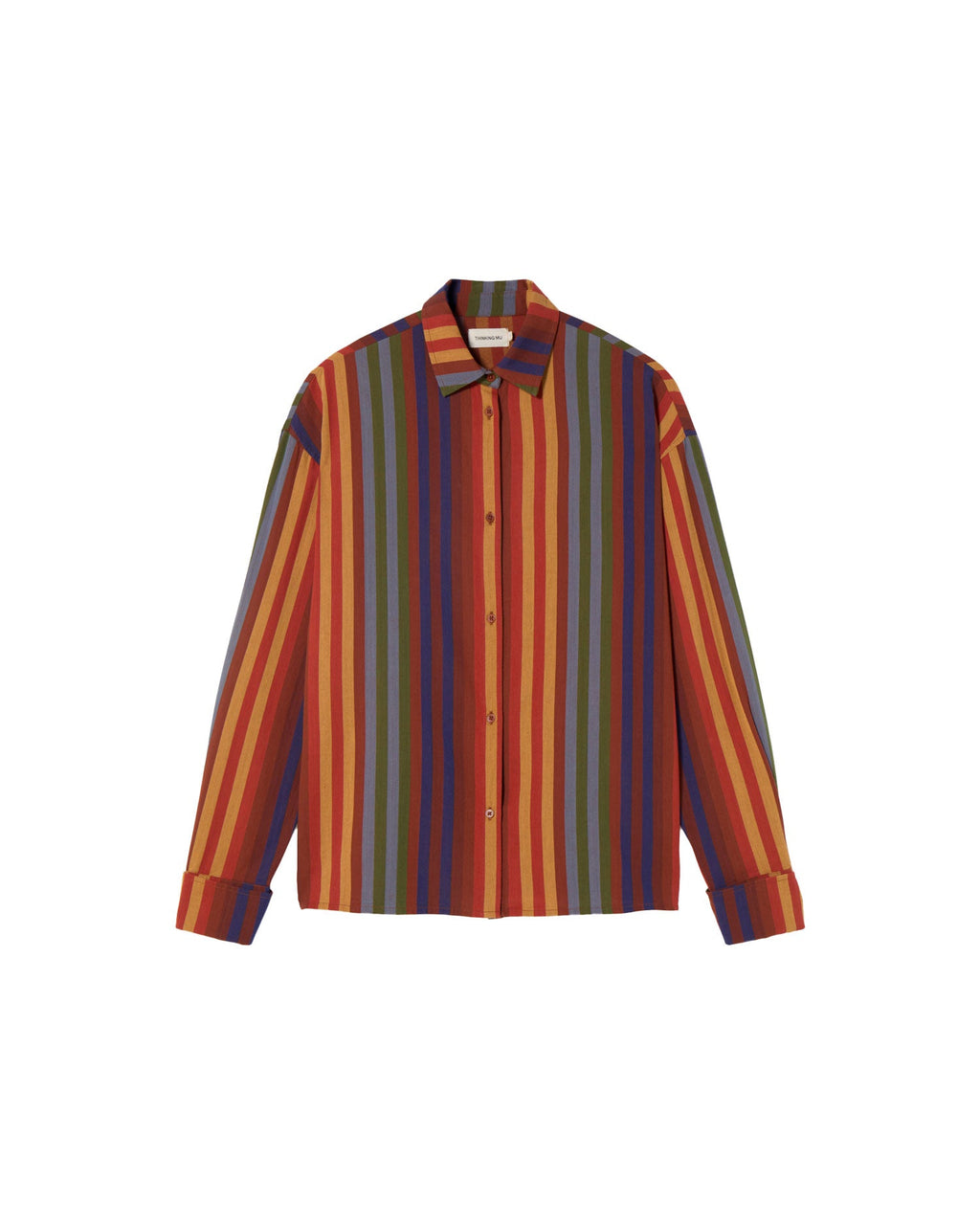 Blusa multicolor stripes Juana sostenible - silueta 1