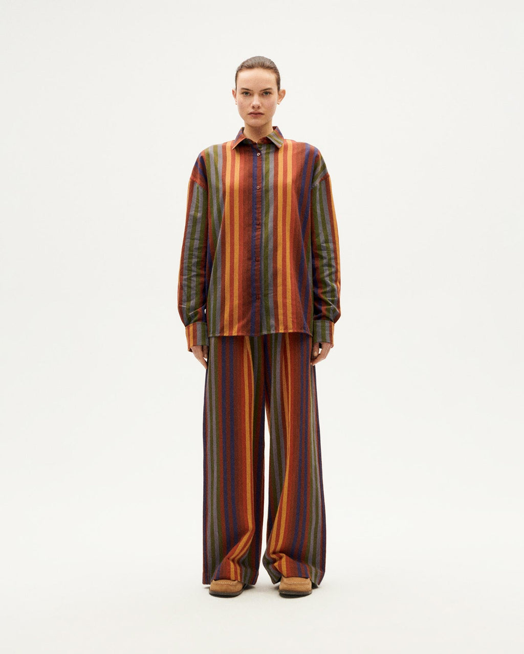Blusa multicolor stripes Juana sostenible-2